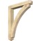 Ekena Millwork Thorton Arts and Crafts Rough Sawn Bracket w/ Offset Brace, Douglas Fir, 6"W x 36"D x 44"H BKT0604X36X44THR03RDF - alternate 1